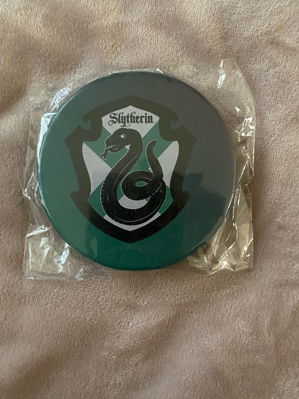 Slytherin Green Crest Compact Mirror - Official Design